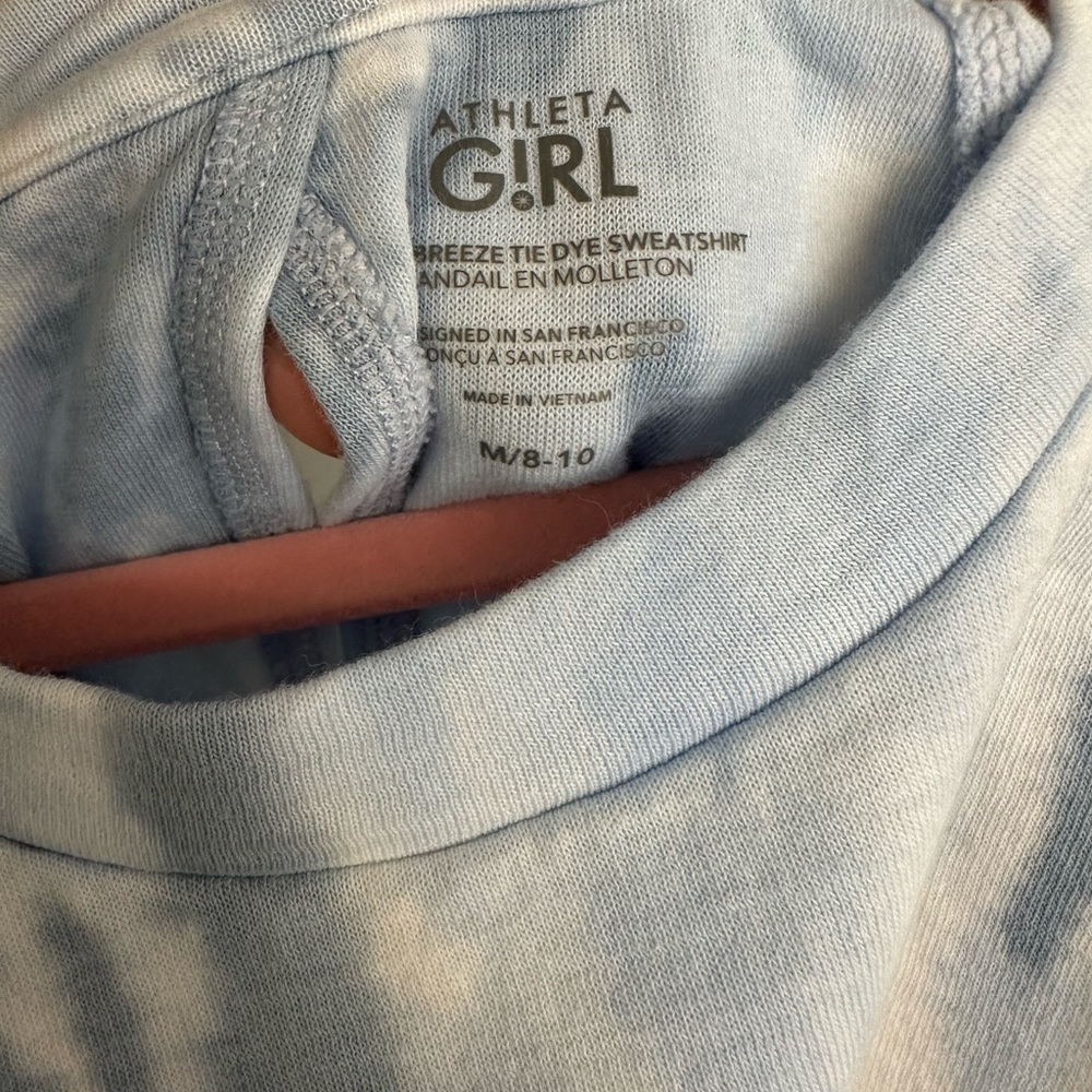 Athleta long sleeve tye-dye top Size M